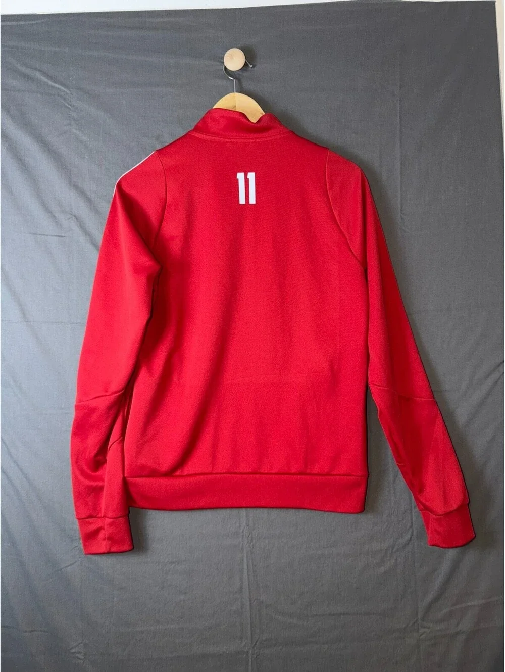 Adidas Phoenix Rising FC Track Jacket Medium M Red Aeroready Soccer Full Zip 11